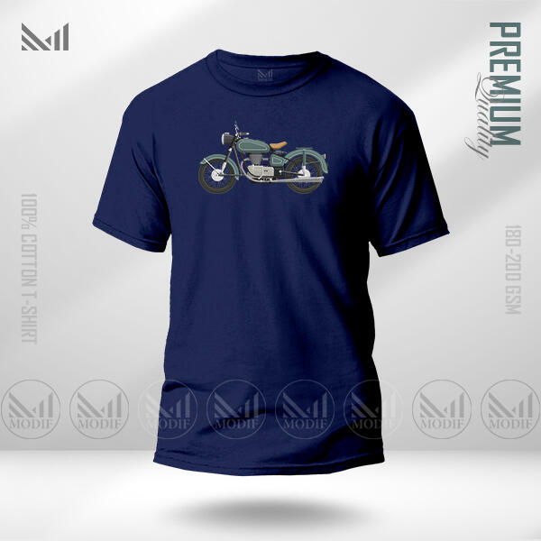 Motor Bike Graphic T-Shirt Made With Premium Cotton Unisex Round Neck Short Sleeve