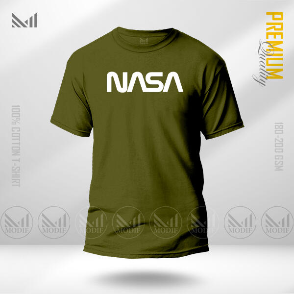 NASA Graphic T-Shirt for Adults – Made with Premium Cotton, Round Neck, and Short Sleeve Design