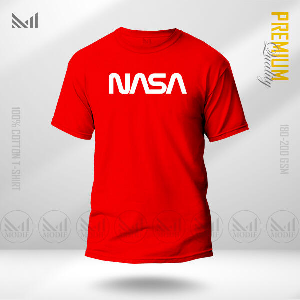 NASA Graphic T-Shirt for Adults – Made with Premium Cotton, Round Neck, and Short Sleeve Design