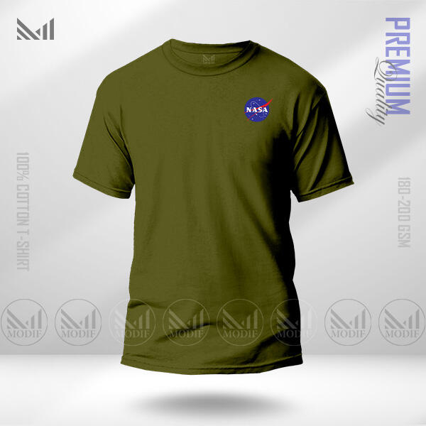 Nasa Adult Classic T-Shirt Made With Premium Cotton Unisex Round Neck Short Sleeve