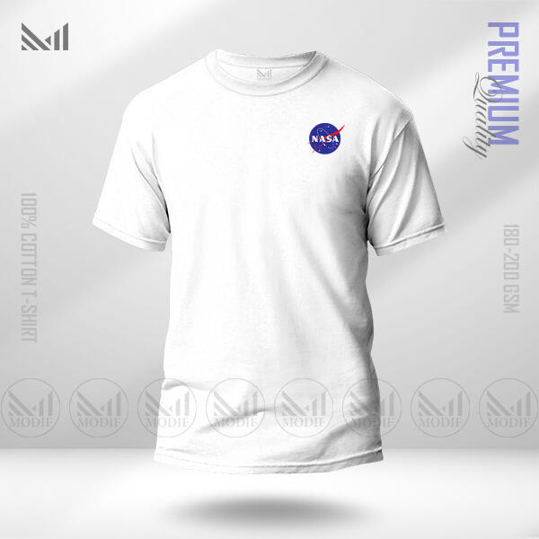 Nasa Adult Classic T-Shirt Made With Premium Cotton Unisex Round Neck Short Sleeve