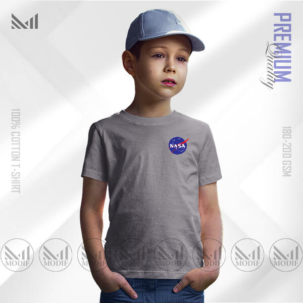 NASA Kids Classic T-shirt | Premium Cotton Unisex Round Neck Short Sleeve