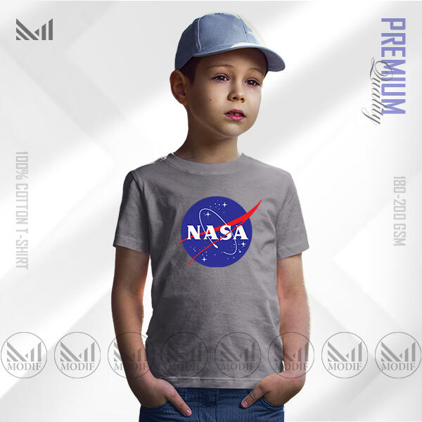 Nasa Kids Graphic T-Shirt Made With Premium Cotton Unisex Round Neck Short Sleeve