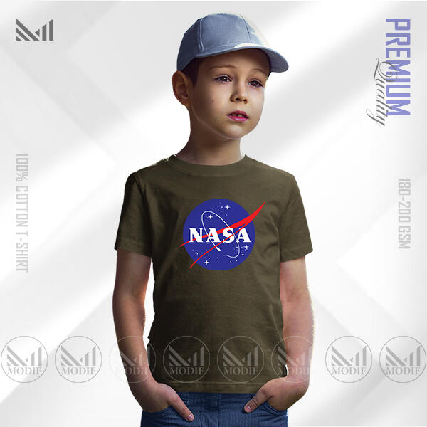 NASA Kids Graphic T-Shirt | Premium Cotton Unisex Round Neck Short Sleeve