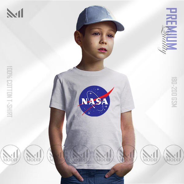 NASA Kids Graphic T-Shirt | Premium Cotton Unisex Round Neck Short Sleeve