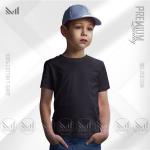 Black Kids Plain T-Shirt Premium Cotton Unisex Round Neck Short Sleeve