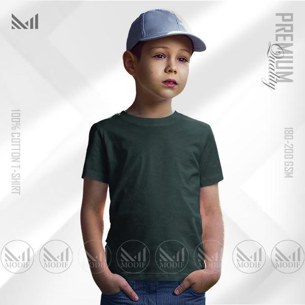 Kids Plain T-Shirt Premium Cotton Unisex Round Neck Short Sleeve For Boys