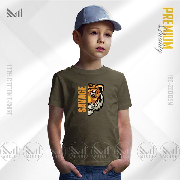 Savage Kids Awesome Graphic Design Premium & 100% Cotton T-Shirt