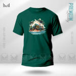 Sea Beach Adult Graphic T-Shirt Made With Premium Cotton Unisex Round Neck Short Sleeve