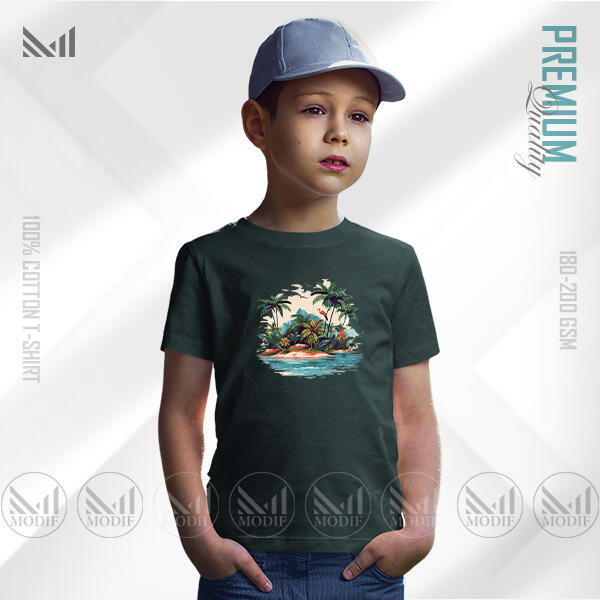 Sea Beach 2 Kids Graphic Green