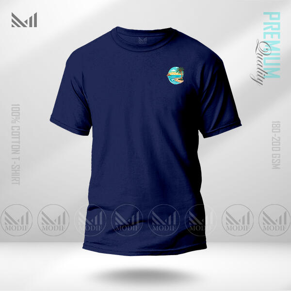 Sea Beach Classic T-Shirt Made With Premium Cotton Unisex Round Neck Short Sleeve