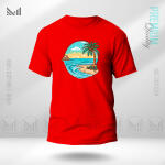 Sea Beach Graphic T-Shirt Made With Premium Cotton Unisex Round Neck Short Sleeve