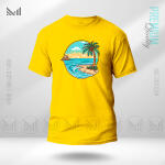 Sea Beach Graphic T-Shirt Made With Premium Cotton Unisex Round Neck Short Sleeve