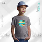 Sea Beach Kids Graphic T-Shirt Made With Premium Cotton Unisex Round Neck Short Sleeve