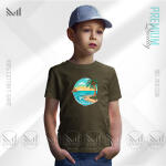 Sea Beach Kids Graphic T-Shirt Made With Premium Cotton Unisex Round Neck Short Sleeve