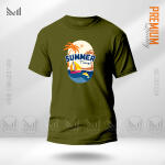 Summer Time Graphic T-Shirt Made With Premium Cotton Unisex Round Neck Short Sleeve