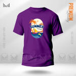 Summer Time Graphic T-Shirt Made With Premium Cotton Unisex Round Neck Short Sleeve