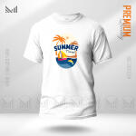 Summer Time Graphic T-Shirt Made With Premium Cotton Unisex Round Neck Short Sleeve