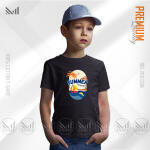 Summer Time Kids Graphic T-Shirt Made With Premium Cotton Unisex Round Neck Short Sleeve