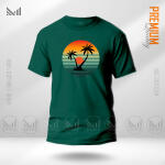 Sun Set Adult Graphic T-Shirt Made With Premium Cotton Unisex Round Neck Short Sleeve