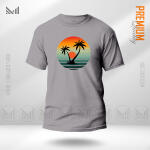 Sun Set Adult Graphic T-Shirt Made With Premium Cotton Unisex Round Neck Short Sleeve