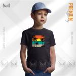 Sun Set Kids Graphic Design T-Shirt Made With Premium Cotton Unisex Round Neck Short Sleeve