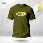 Superhero Graphic T-Shirt Made With Premium Cotton Unisex Round Neck Short Sleeve