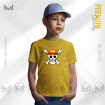 Mugiwara Flag Kids Graphic T-Shirt Made With Premium Cotton Unisex Round Neck Short Sleeve