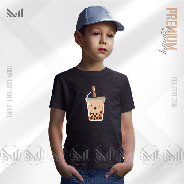 Tea Lover Kids Graphic T-Shirt Made With Premium Cotton Unisex Round Neck Short Sleeve