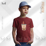 Tea Lover Kids Graphic T-Shirt Made With Premium Cotton Unisex Round Neck Short Sleeve