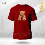 Teddy Bear Graphic T-Shirt Made With Premium Cotton Unisex Round Neck Short Sleeve