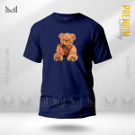 Teddy Bear Graphic T-Shirt Made With Premium Cotton Unisex Round Neck Short Sleeve