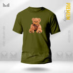 Teddy Bear Graphic T-Shirt Made With Premium Cotton Unisex Round Neck Short Sleeve