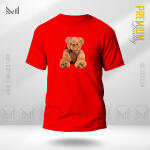 Teddy Bear Graphic T-Shirt Made With Premium Cotton Unisex Round Neck Short Sleeve