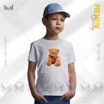 Teddy Bear Kids Graphic T-Shirt Made With Premium Cotton Unisex Round Neck Short Sleeve