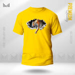 Tiger Graphic T-Shirt Made With Premium Cotton Unisex Round Neck Short Sleeve