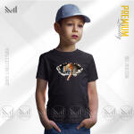 Tiger Kids Graphic T-Shirt Made With Premium Cotton Unisex Round Neck Short Sleeve