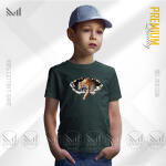 Tiger Kids Graphic T-Shirt Made With Premium Cotton Unisex Round Neck Short Sleeve