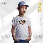 Tiger Kids Graphic T-Shirt Made With Premium Cotton Unisex Round Neck Short Sleeve