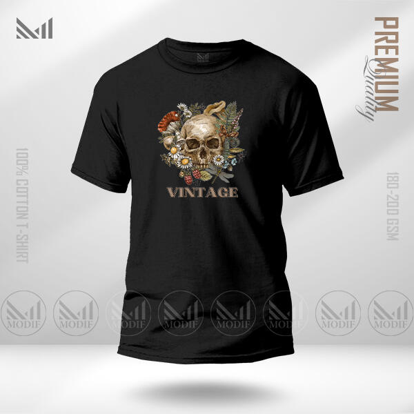 Vintage Graphic T-Shirt Made With Premium Cotton Unisex Round Neck Short Sleeve