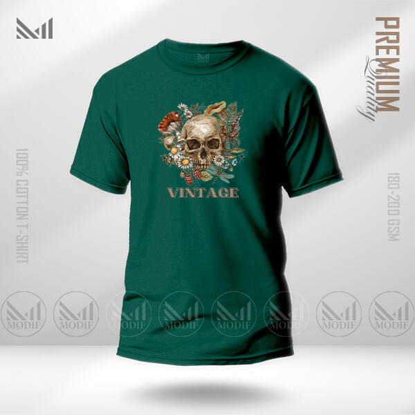 Vintage Graphic T-Shirt Made With Premium Cotton Unisex Round Neck Short Sleeve