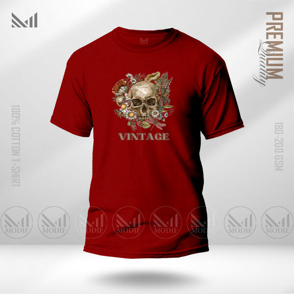 Vintage Graphic T-Shirt Made With Premium Cotton Unisex Round Neck Short Sleeve