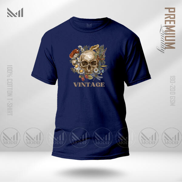 Vintage Graphic T-Shirt Made With Premium Cotton Unisex Round Neck Short Sleeve