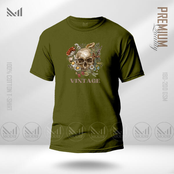 Vintage Graphic T-Shirt Made With Premium Cotton Unisex Round Neck Short Sleeve
