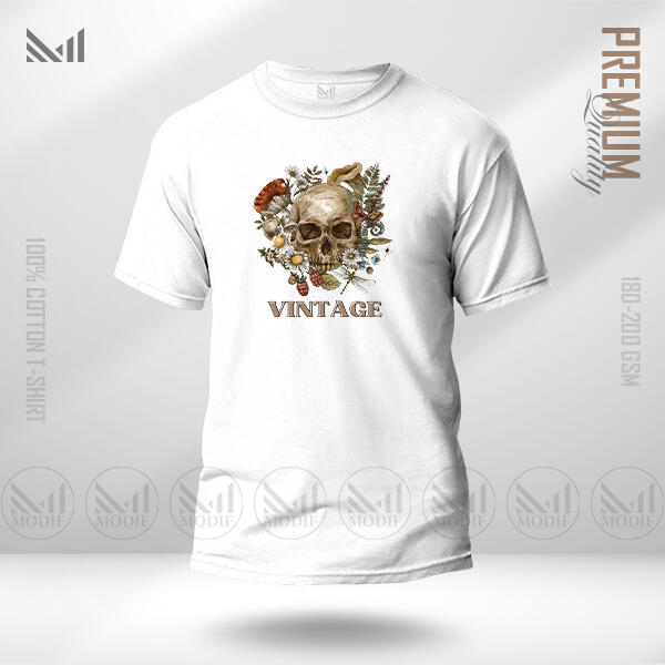 Vintage Graphic T-Shirt Made With Premium Cotton Unisex Round Neck Short Sleeve