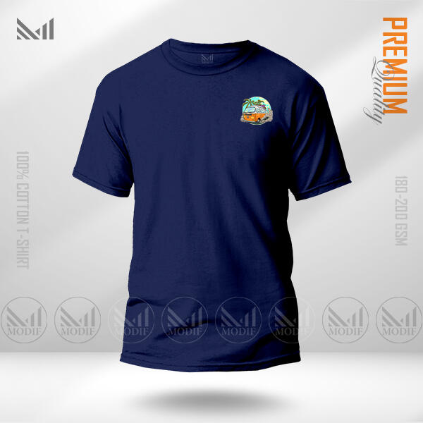 Vintage Bus Classic T-Shirt Made With Premium Cotton Unisex Round Neck Short Sleeve