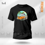 Vintage Bus Graphic  T-Shirt Made With Premium Cotton Unisex Round Neck Short Sleeve