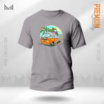 Vintage Bus Graphic  T-Shirt Made With Premium Cotton Unisex Round Neck Short Sleeve