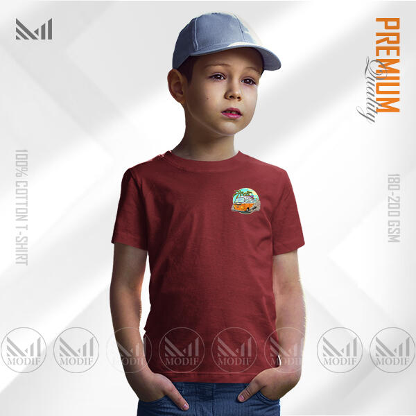 Vintage Bus Kids Classic maroon