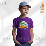 Vintage Bus Kids Graphic  T-Shirt Made With Premium Cotton Unisex Round Neck Short Sleeve